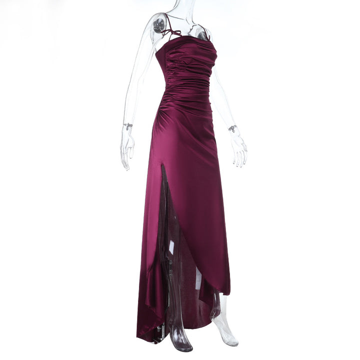 Damen Maxikleid mit raffinierten Falten und charmanten Spaghettiträgern Echo Archiv