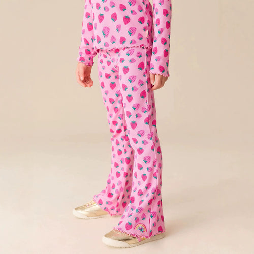 Mädchen Leggings mit fröhlichem Erdbeer-Muster Echo Archiv