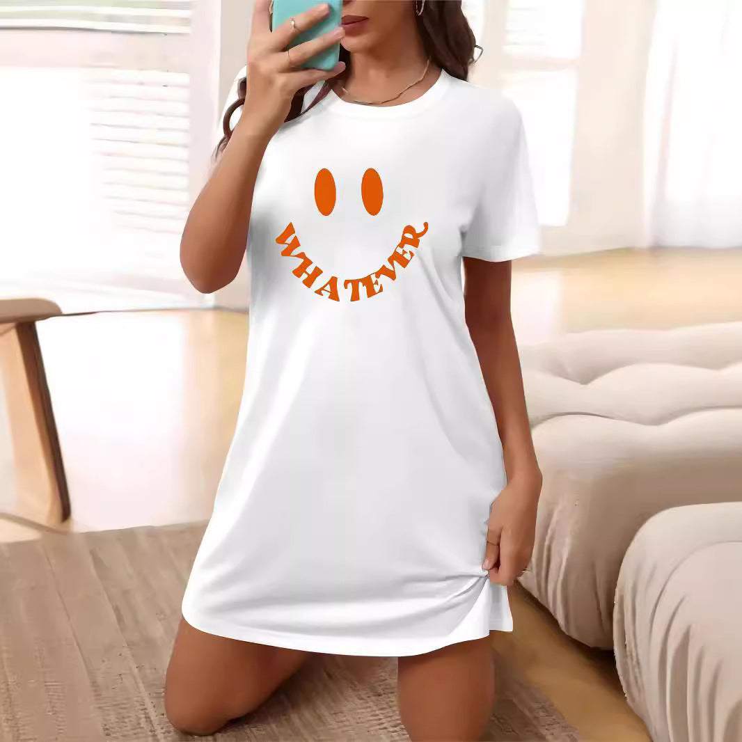 Damen Oversized T-Shirt mit inspirierendem Schriftzug und auffälligem Grafikdesign Echo Archiv