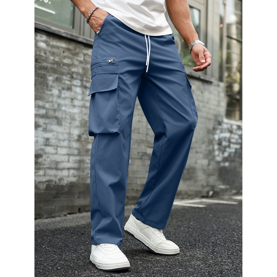 Herren Multifunktionale Cargo-Hose mit Taschen und elastischem Bund Echo Archiv