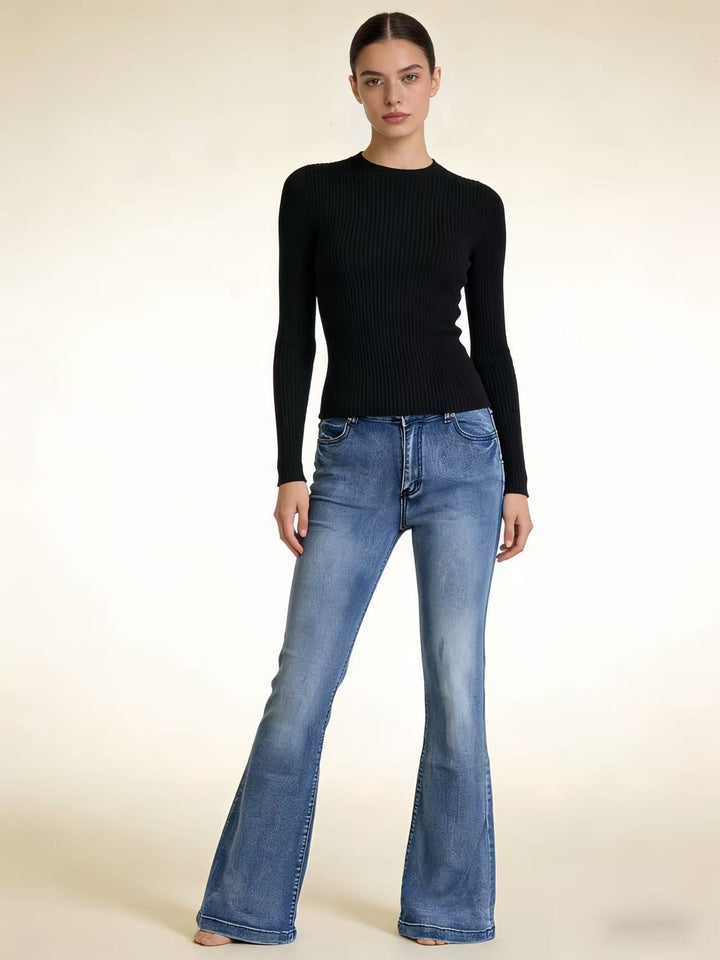 Damen elegantes cropped Oberteil mit Puffärmeln und Vintage-Stickerei Echo Archiv