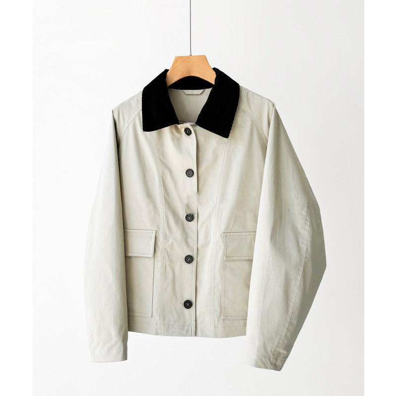 Damen Trendige Übergangsjacke mit hohem Kragen Echoarchiv