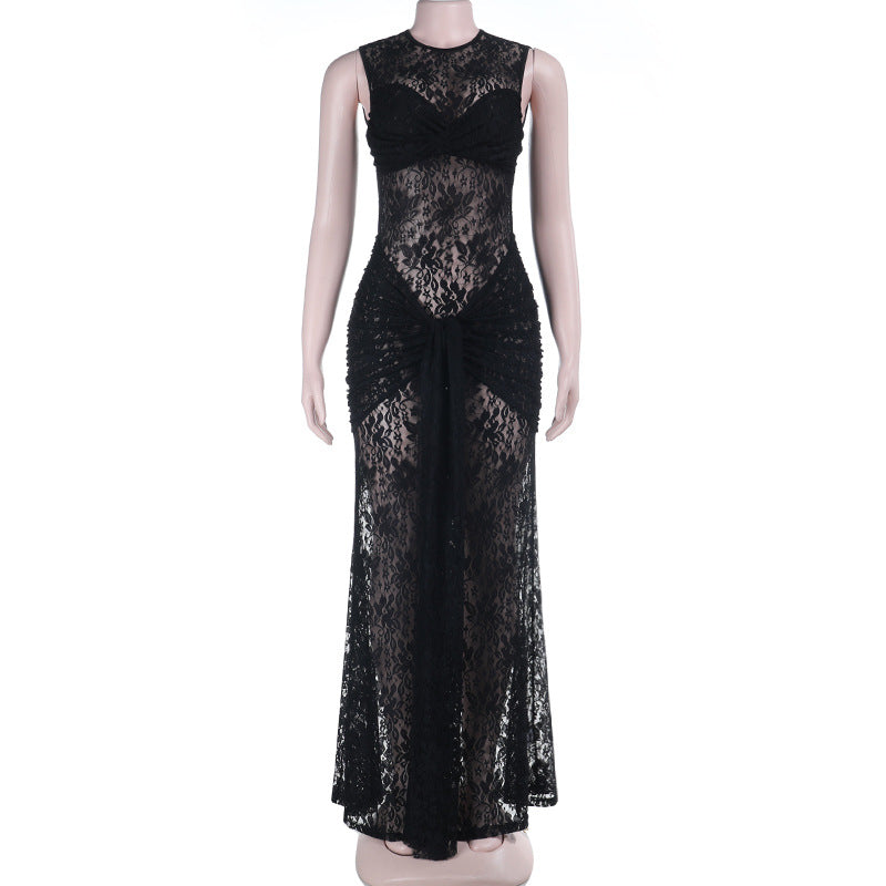Damen Spitzen-Maxikleid Echo Archiv