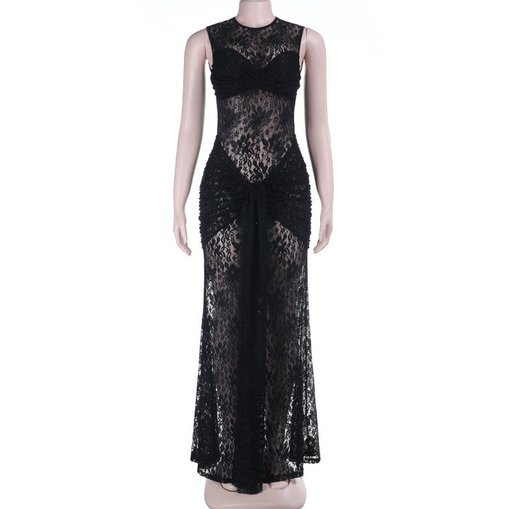 Damen Spitzen-Maxikleid Echo Archiv