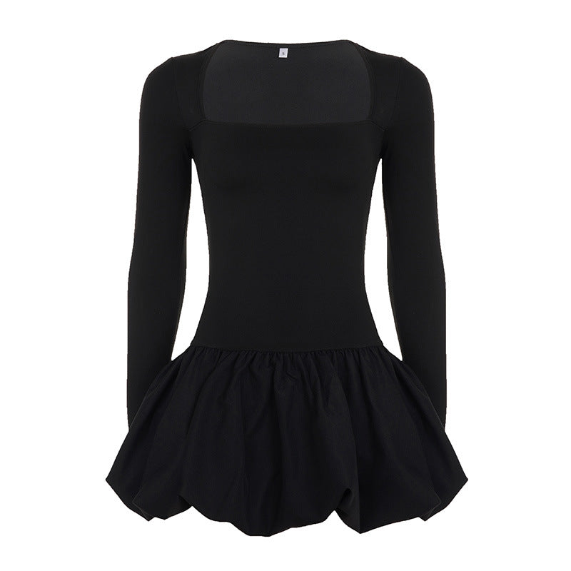 Damen nan figurbetonter Ballett-Body mit langem Arm und gerafftem Tulpenrock Echo Archiv