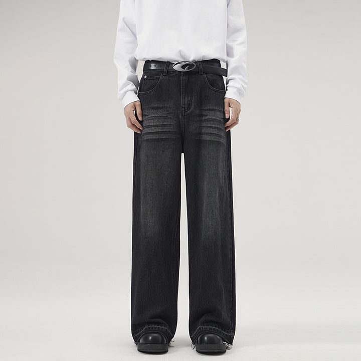 Herren Weite Relaxed-Denim-Jeans im Marlene-Baggy-Schnitt Echo Archiv
