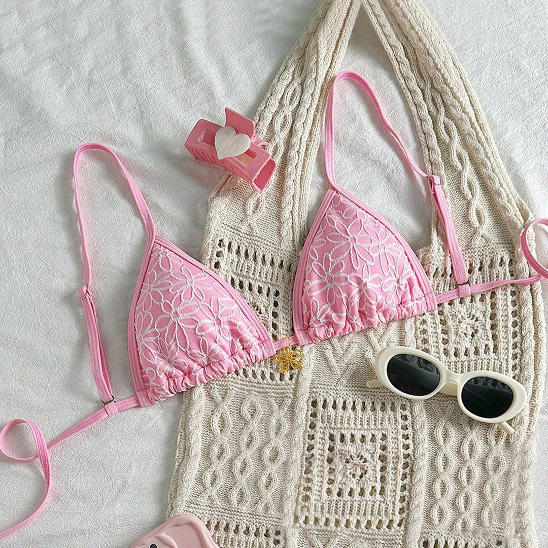 Damen Triangel-Bikini mit floralem Design Echo Archiv
