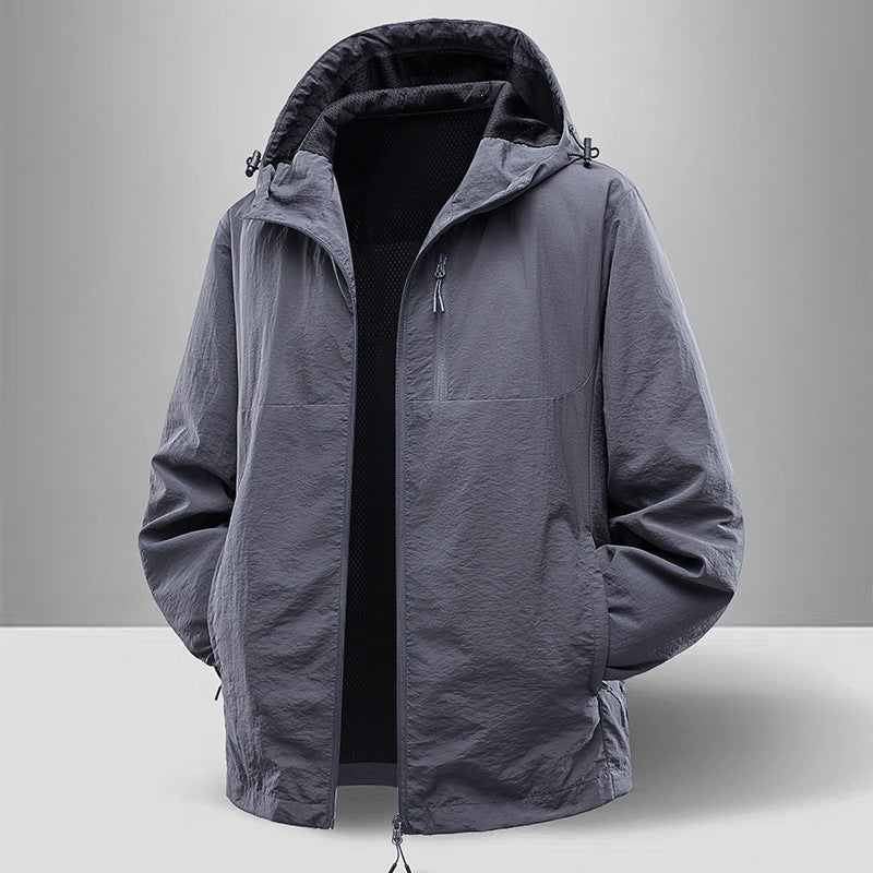 Herren Leichte und atmungsaktive Regenjacke Echo Archiv