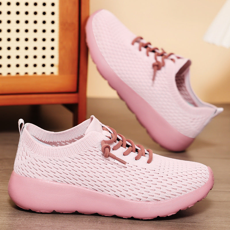 Damen Sportliche Freizeitsneakers mit elastischer Mesh-Oberfläche Echo Archiv