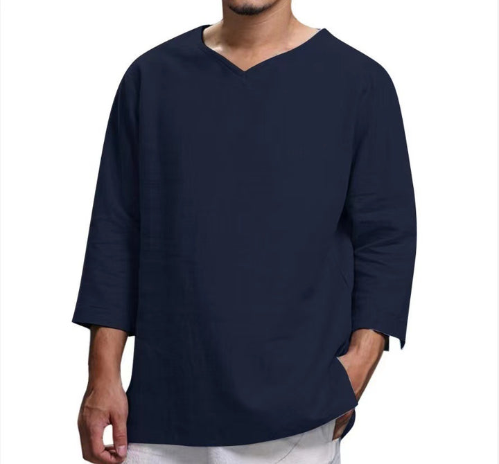 Herren lässiges Langarmshirt aus hochwertiger Baumwolle Echoarchiv