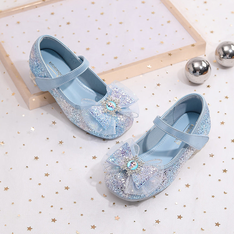 Damen Glitzernde Ballerinas mit Schleife Echo Archiv
