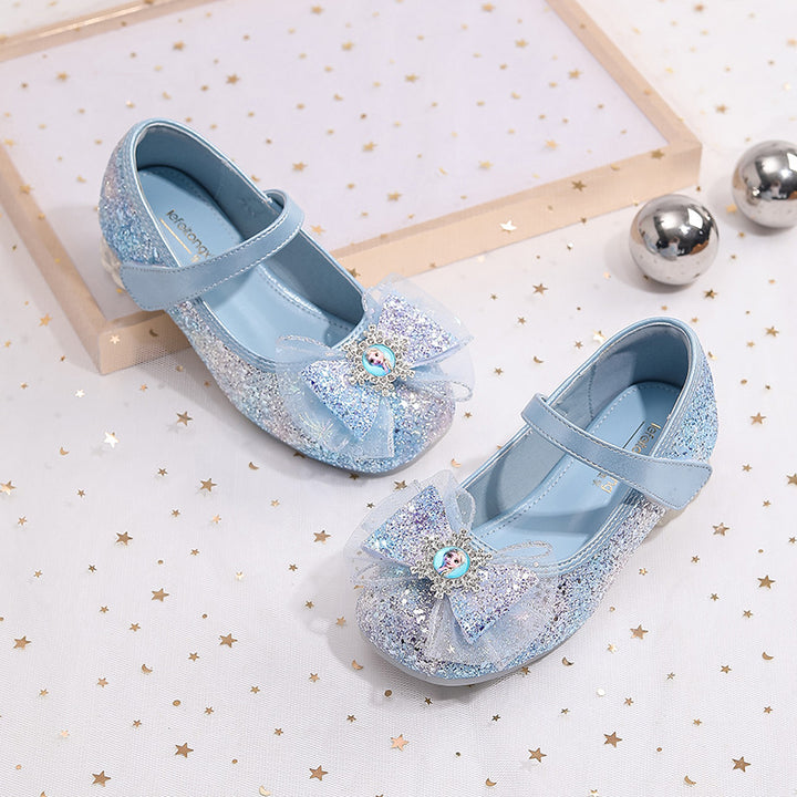 Damen Glitzernde Ballerinas mit Schleife Echo Archiv