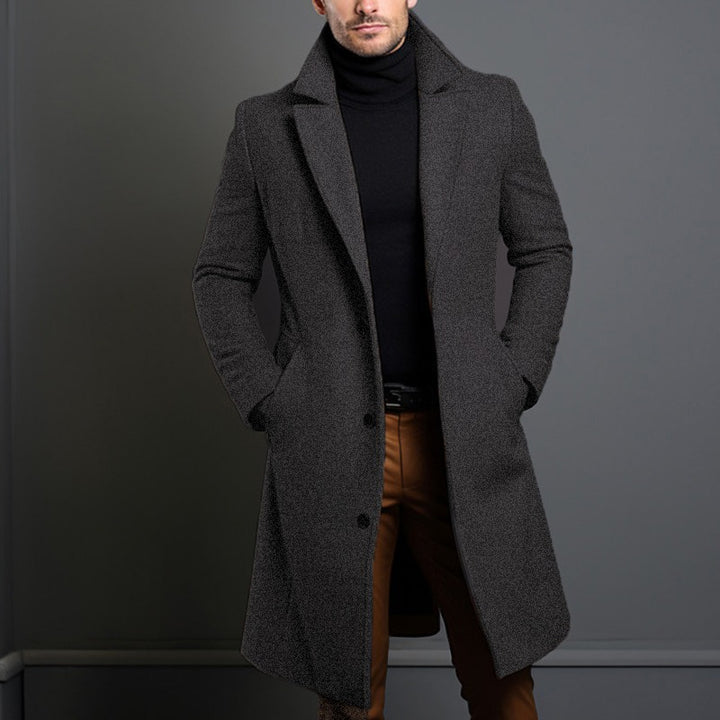 Herren eleganter Wollmantel Echoarchiv