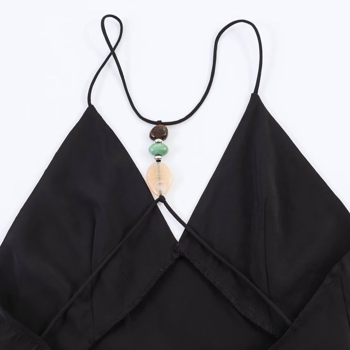 Damen Maxikleid mit verstellbaren Trägern und elegantem Rückenausschnitt Echo Archiv