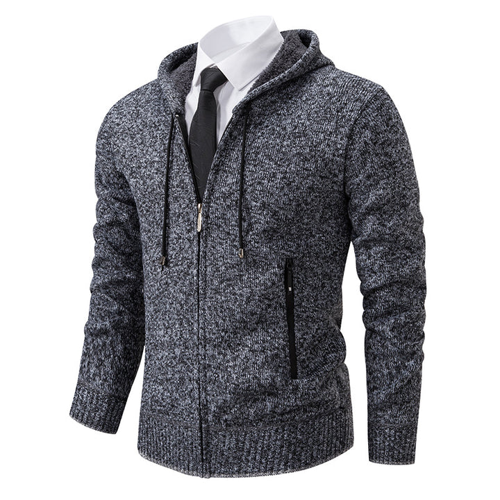 Herren sportliche Kapuzenjacke mit wärmendem Innenfutter und praktischen Taschen Echoarchiv