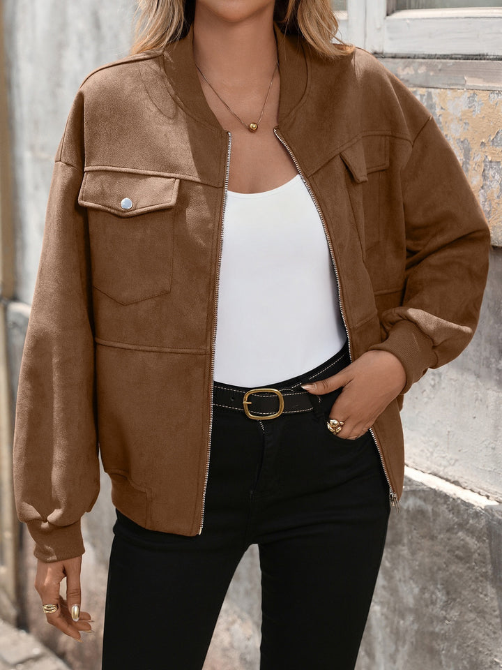 Damen Oversized Bomberjacke Echo Archiv