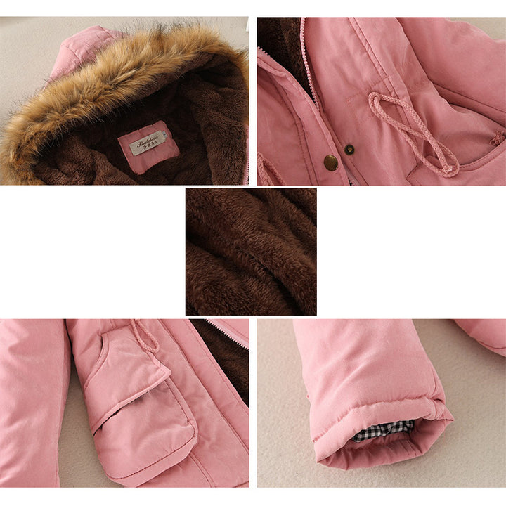 Damen nan gefütterter Parka mit Kunstfellkapuze und Teddyfutter Echo Archiv