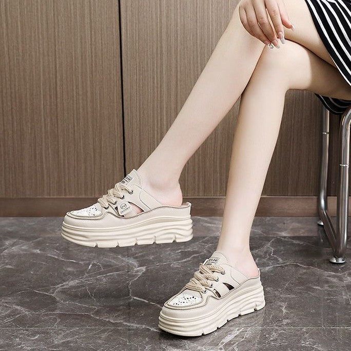 Damen Sneaker mit modischem Plateau und luftiger Schnürung Echo Archiv