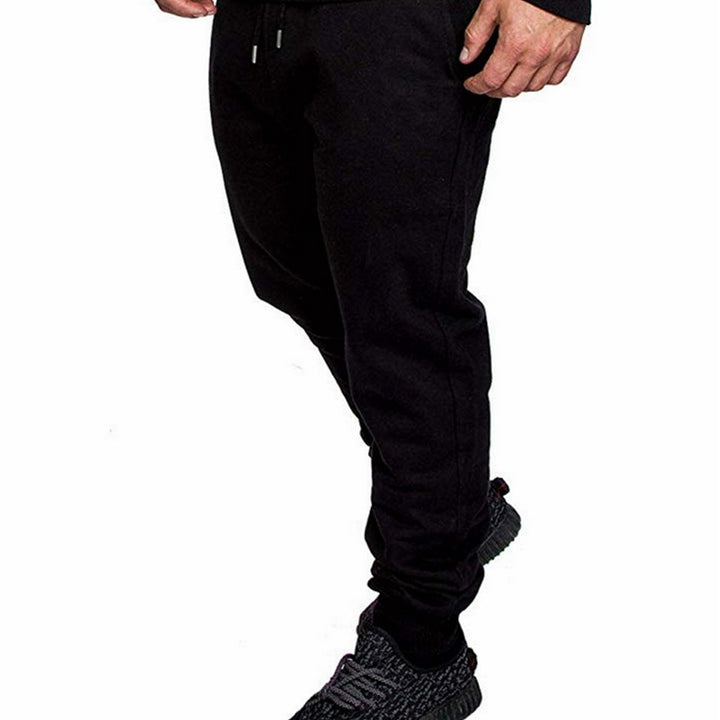Herren Tapered Sweatpants aus Baumwollmix mit elastischem Bund, Tunnelzug und gerippten Bündchen Echo Archiv