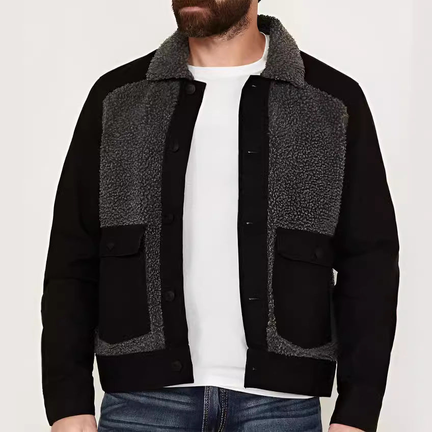 Herren etwas übergroße Jacke mit weichem Futter und praktischen Taschen Echoarchiv