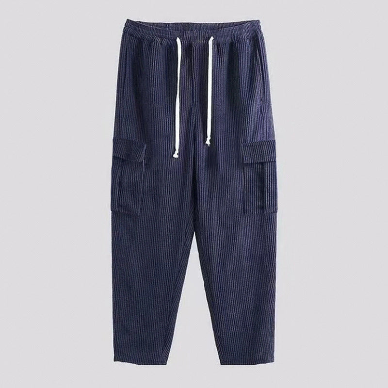 Herren bequeme Cargo-Hose mit elastischem Bund Echoarchiv