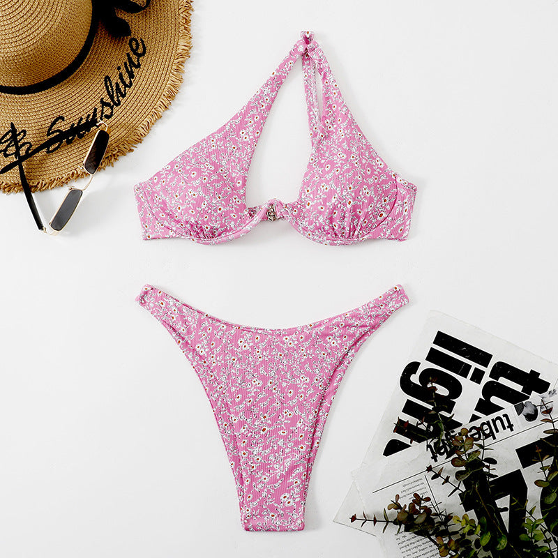 Damen Bikini-Set mit modernem Muster und komfortablem Schnitt Echo Archiv