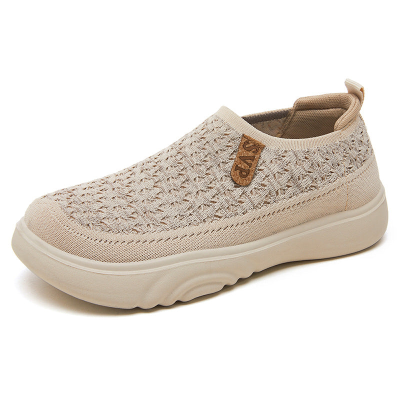 Damen nan gestrickter Slip-On Sneaker im sockenähnlichen Design mit atmungsaktivem Obermaterial und gepolsterter Komfortsohle Echo Archiv