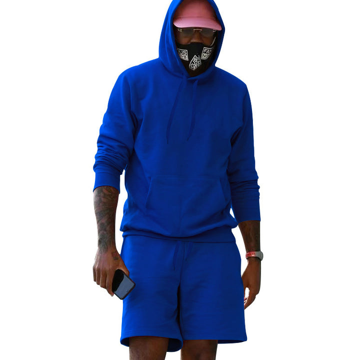 Herren Sportliches Hoodie- und Shorts-Set Echoarchiv