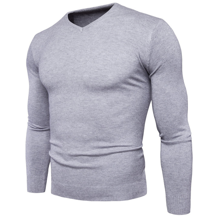 Herren feiner V-Ausschnitt Pullover aus hochwertiger Baumwolle Echoarchiv