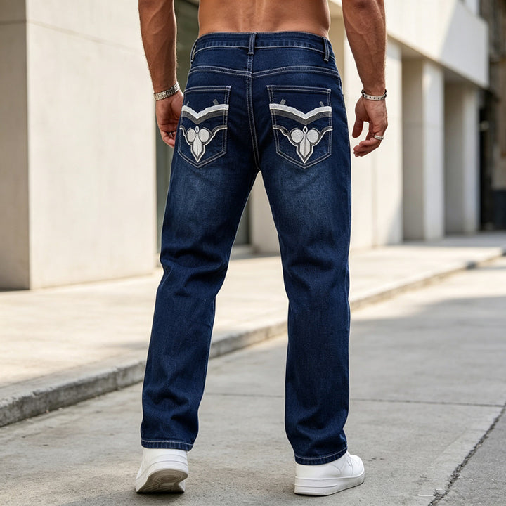 Herren Hochwertige Denim-Jeans Echoarchiv