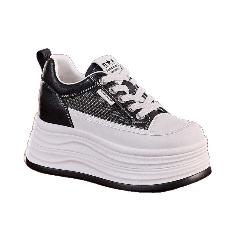 Damen Sportliche Plateausneaker mit atmungsaktiver Obermaterialkombination Echo Archiv
