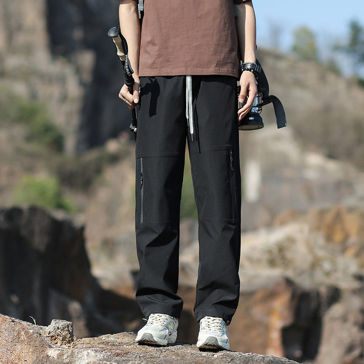 Herren Technische Outdoor- und Wanderhose mit Reißverschlusstaschen und verstellbarer Taille Echo Archiv