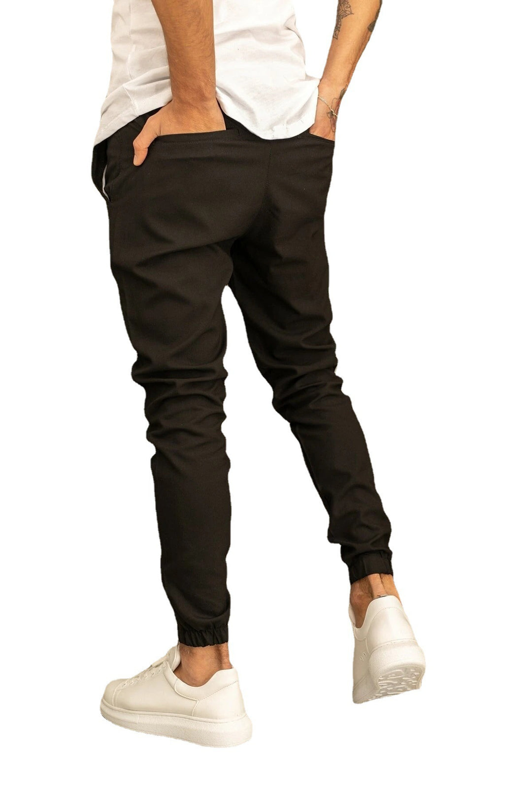 Herren Sportliche Freizeithose mit elastischem Bund und seitlichen Taschen Echoarchiv