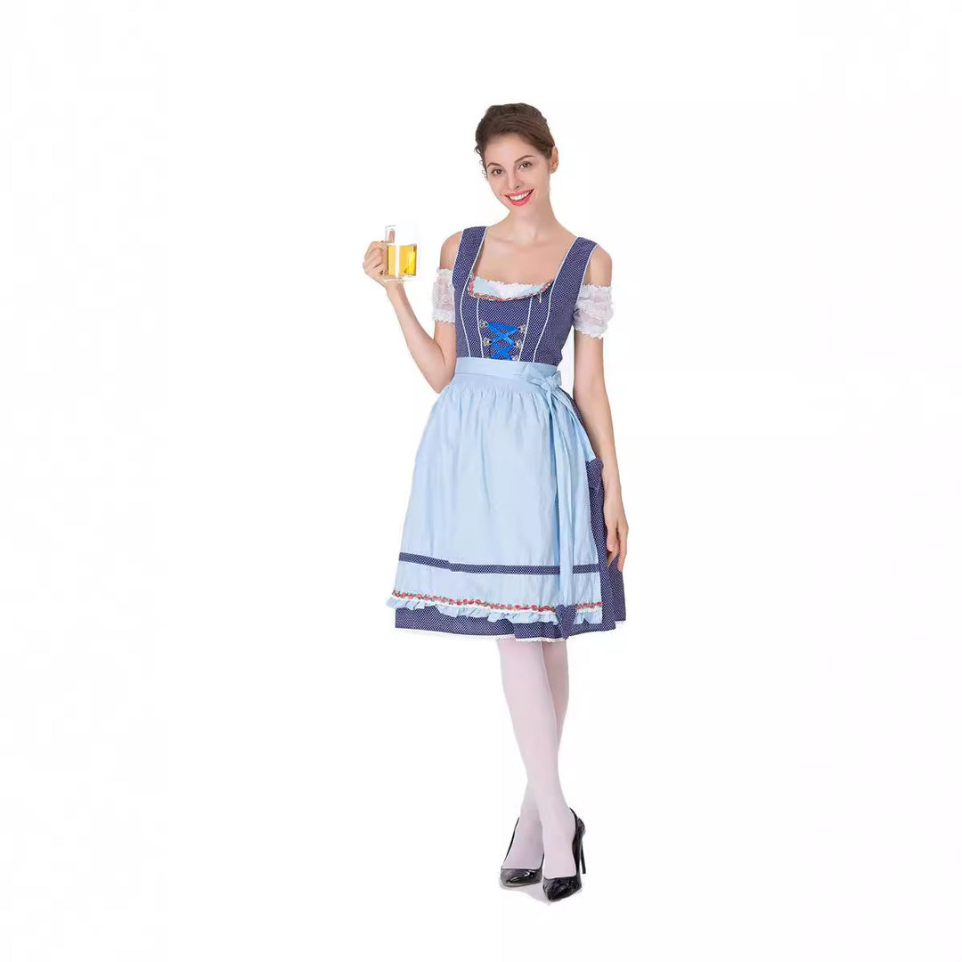 Damen nan tradicionales Oktoberfest Dirndlkleid mit Schürze Echo Archiv
