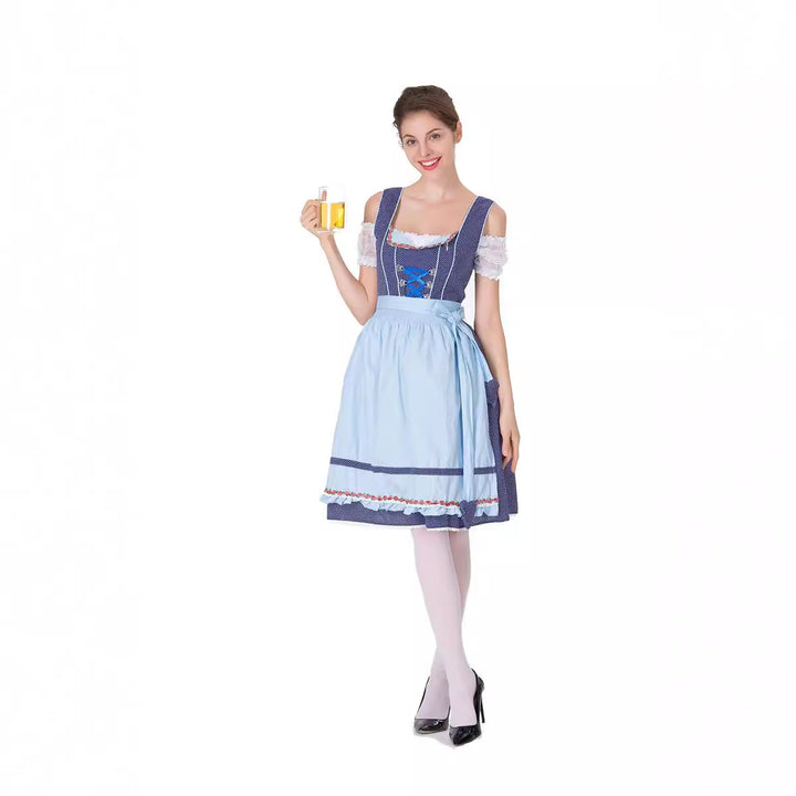Damen nan tradicionales Oktoberfest Dirndlkleid mit Schürze Echo Archiv