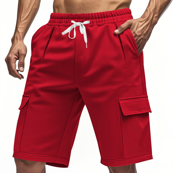 Herren sportliche Cargo-Shorts mit elastischem Bund und seitlichen Taschen Echoarchiv