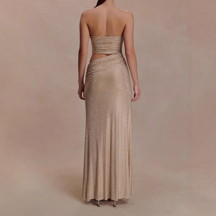 Damen Glamouröses Abendkleid mit Raffungen Echo Archiv