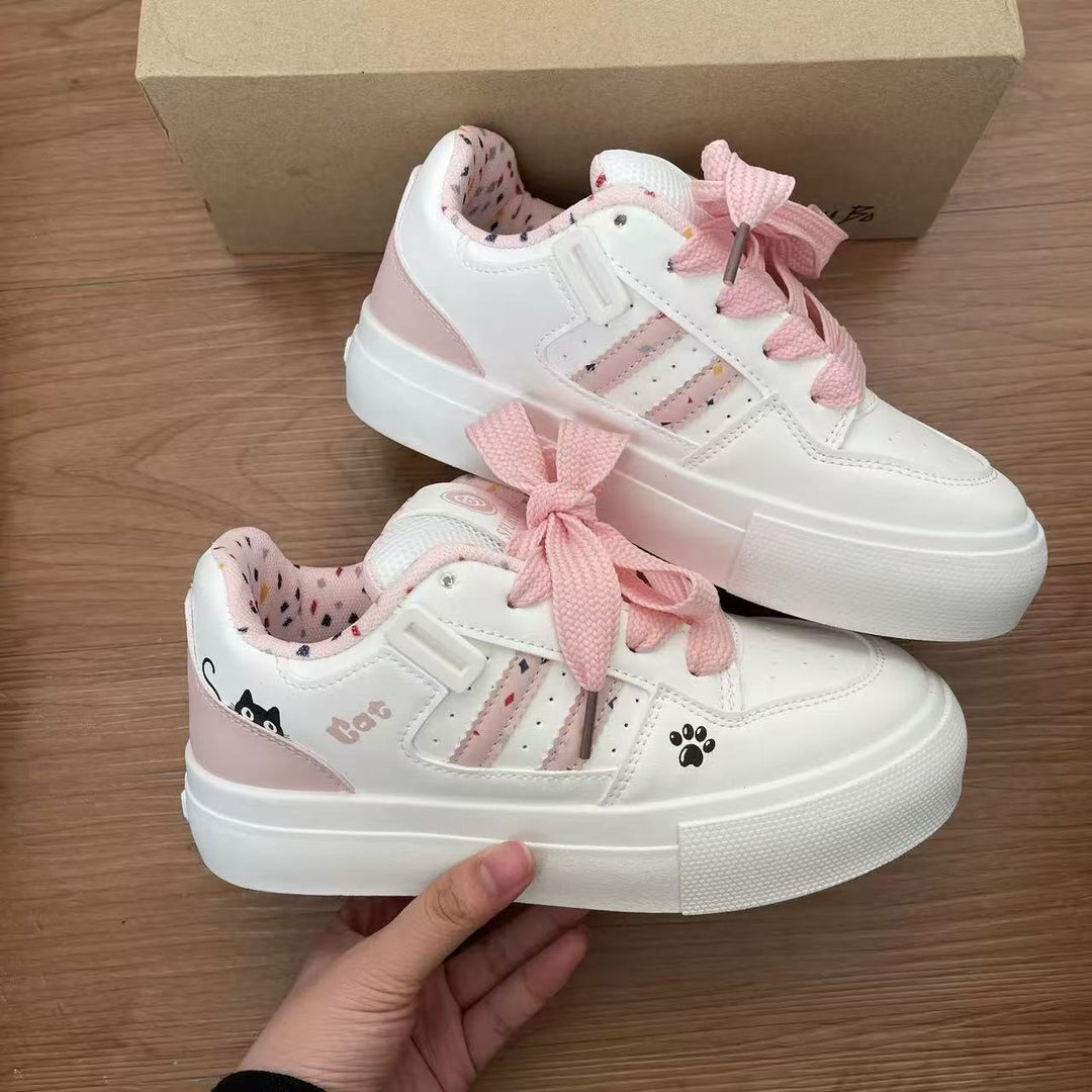 Damen Trendige Plattform Sneakers mit modischen Tiermotiven Echo Archiv