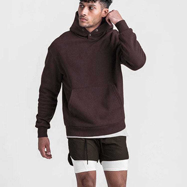 Herren Stylish Oversized Kapuzenpullover mit Kängurutasche und modernem Schnitt Echoarchiv