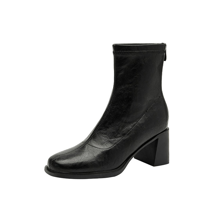 Damen Ankle-Boots mit schlankem Sockenschaft und sculpted Blockabsatz Echo Archiv