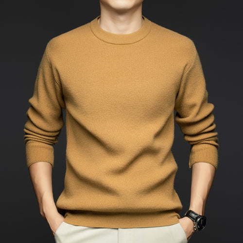Herren modischer Strickpullover mit feiner Struktur Echoarchiv