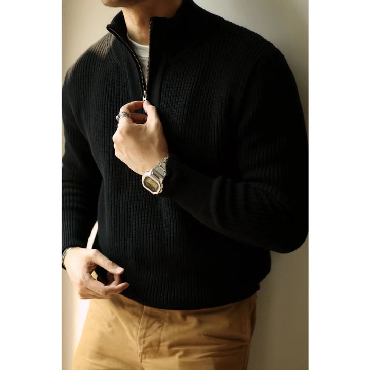 Herren Strickpullover mit Stehkragen Echo Archive