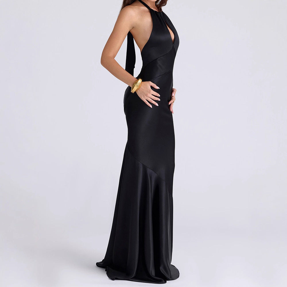 Damen Hochwertiges Abendkleid mit raffiniertem Schlüsselausschnitt Echo Archiv