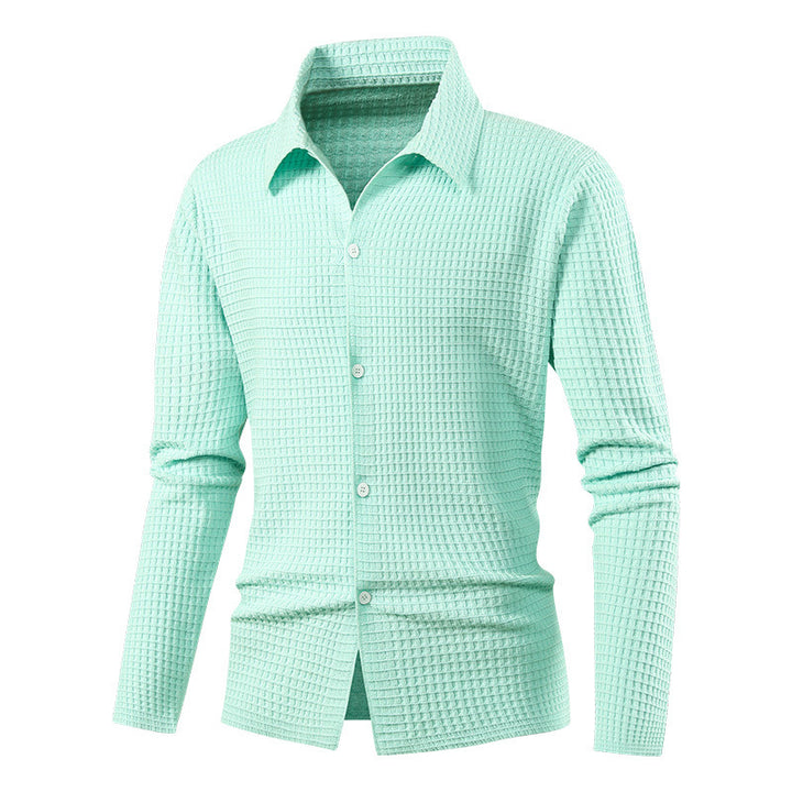 Herren Elegantes Langarmhemd mit Struktur Echo Archiv
