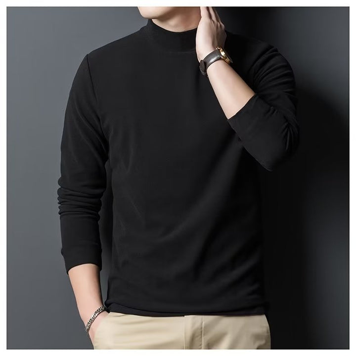 Herren Hochwertiges Langarmshirt mit Rollkragen Echoarchiv
