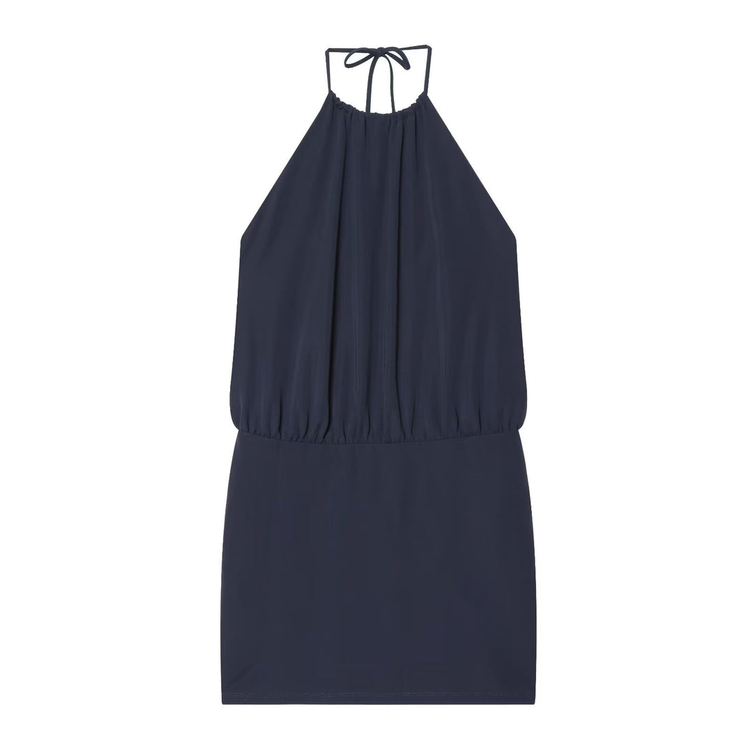 Damen luftiges Halterneck-Kleid mit elastischem Taillenbund Echo Archiv