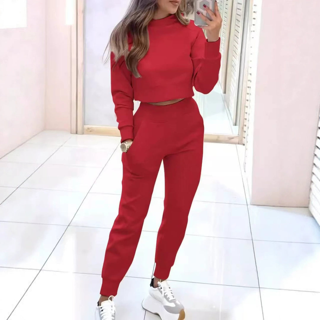 Damen Modischer Sweater und Jogginghose Set Echoarchiv