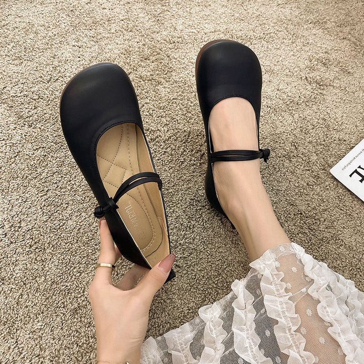 Damen Bequeme und elegante Ballerinas mit verstellbarem Riemen und weicher Innensohle – Lioré
