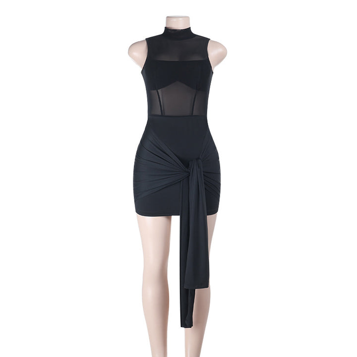 Damen Figurumspielendes Mini-Kleid mit raffinierten Drapierungen Echo Archiv