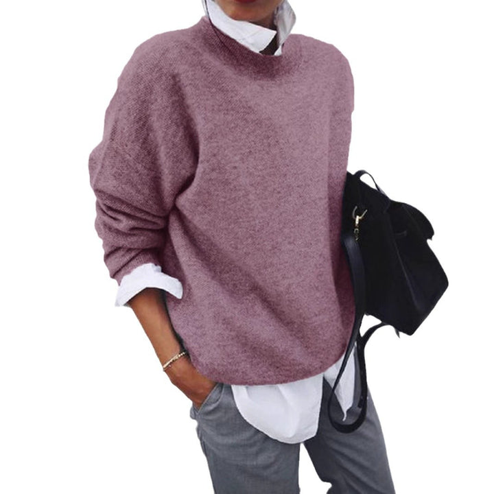 Damen nan gemütlicher Oversize-Strickpullover mit Stehkragen Echo Archiv